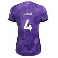 Ženski Nogometni dresi Liverpool Virgil van Dijk #4 Tretji 2023-24 Kratek Rokav